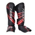 thumbnail image 3 of Espinilleras de Muay Thai Cola Kickboxing Boxeo Equipo Karate L Rojo negro, 3 of 8