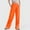 Orange, variant on SNKSDGM Women's Plus Womens Sweatpants Petite Cargo Pants Women Tall Long Women's High Waist Casual Pants Solid Color Corduroy Spliced Slit Hem Trousers for Women