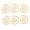 Gold, variant on Xirurus 6 Pieces Spiral Cable Knitting Needle Multifunction Metal Circular Needles Shawl Pin for Yarn Sewing Knitting Projects, Gold Color, 1.57 Inches / 4 cm
