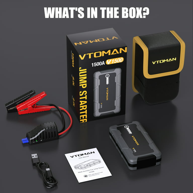 VTOMAN V1500 1500A Starthilfe Powerbank - 12V Auto Batterie