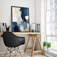 thumbnail image 2 of Nawypu Blue Abstract Wall Art Canvas Blue and Grey Wall Pictures Modern Abstract Artwork Beige Gray and Blue Wall Decor Navy Blue Modern Art Blue Gold Abstract Canvas Wall Art for Living Room, 2 of 4