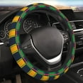 thumbnail image 4 of XMXT Mondrian Plaid Prints Steering Wheel Cover, Elastic Non-Slip Universal Fit Car Decor Accessories Protector for Auto SUV Trucks, 4 of 8