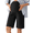 Black, variant on G4Free EverGoing Maternity Shorts with Pockets 10''- Over The Belly Pregancy Bermuda Casual Work Summer
