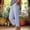 Blue, variant on Women's Button Waist Striped Cuffed Loose Capri Pants, Breathable with Pockets for Summer Daily Casual Vacation Wear Green S