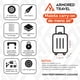 thumbnail image 3 of Maleta de viaje Carry-on de mano cabina 20” 10 kg ABS doble calibre TSA LOCK Glamour Armored Travel, 3 of 9