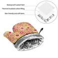 thumbnail image 6 of Cauagu Yellow Flowers Print Oven Mitts and Pot Holders 4 pcs Set,Extra Thicken Long Kitchen Oven Glove Potholders BBQ Gloves-Oven Mitts and Pot Holders(11 Inch), 6 of 6