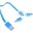 thumbnail image 5 of Cable 3 en 1 Q TOUCH USB a Lightning Tipo C Micro USB Carga Rapida 1m Azul, 5 of 5