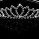 thumbnail image 5 of Diadema/Pinza/Lazo/Tiara de novia con diamantes de imitación de Pixnor (plateada), 5 of 5