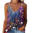 thumbnail image 2 of LSLJS Blouse d'Été Décontractée Sans Manches à Col en V pour Femme, T-Shirt pour Femmes, Camisole et Débardeurs pour Femmes, 2 of 5