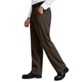 thumbnail image 5 of Nestiefly Men's Baggy Casual Dress Pants Wide Leg Pants Old Money Pleated Loose Relaxed Fit Slacks Business Trousers Brown XL, 5 of 7