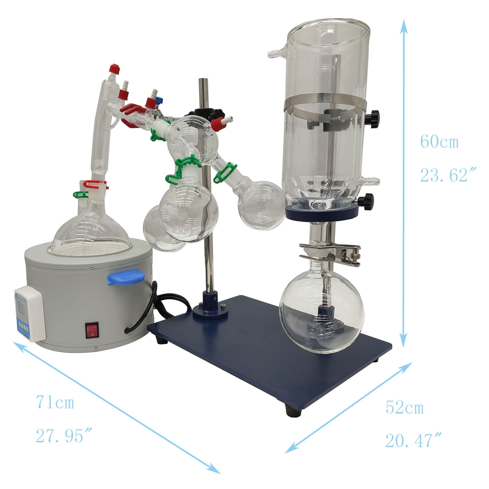 Short Range Molecular Lab Distiller Apparatus Match with Vacuum Pump and Chiller