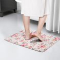 thumbnail image 4 of Pioneer Flower Floral Print Flannel Non Slip Door Rugs,Washable Door Mats Indoor,Decorative Door Mats,Dirt-Resistant and Absorbent Doormat for Entrance,Bedroom,Kitchen,Bathroom,23.5"x16", 4 of 5