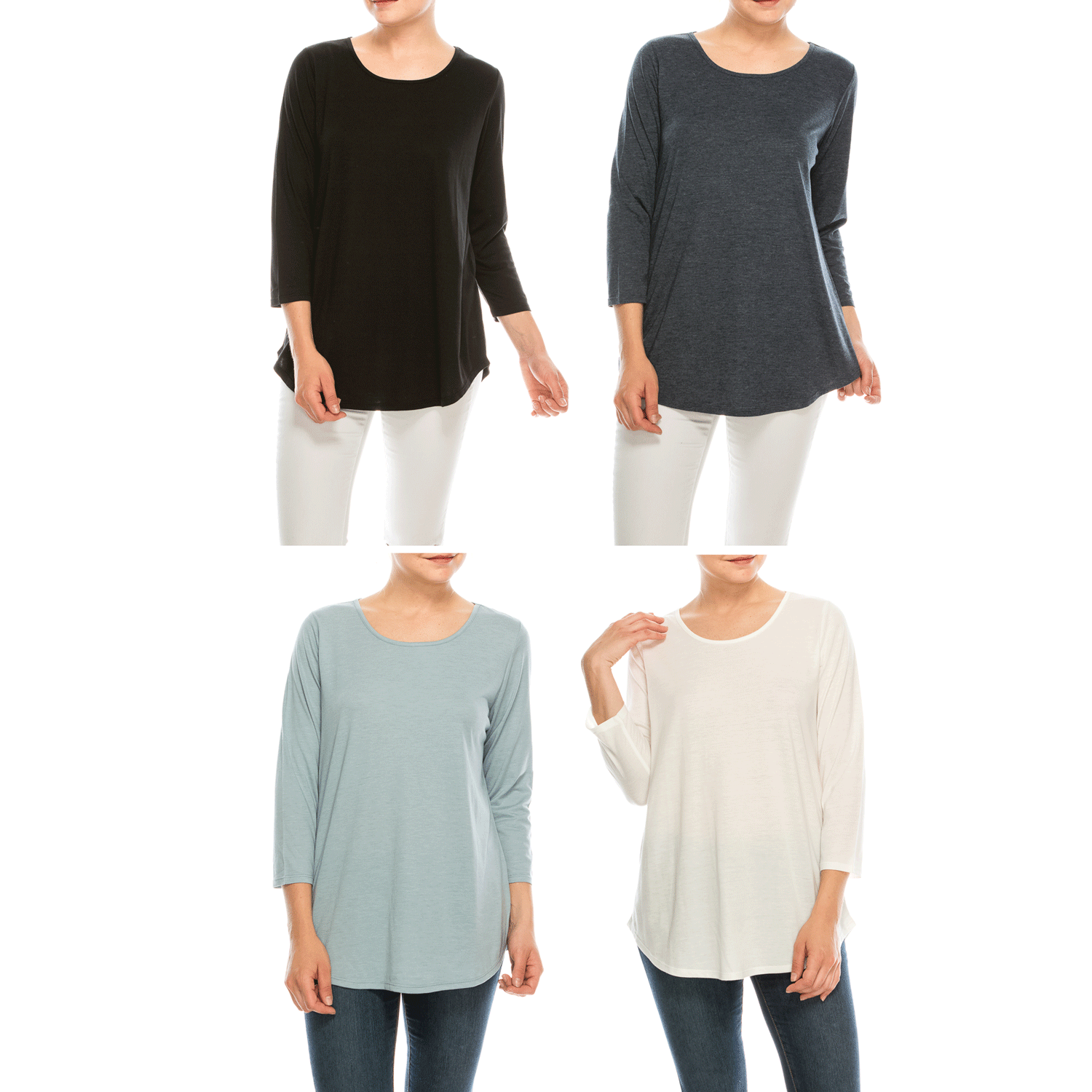 Long Sleeve Comfortable Crew Neck 