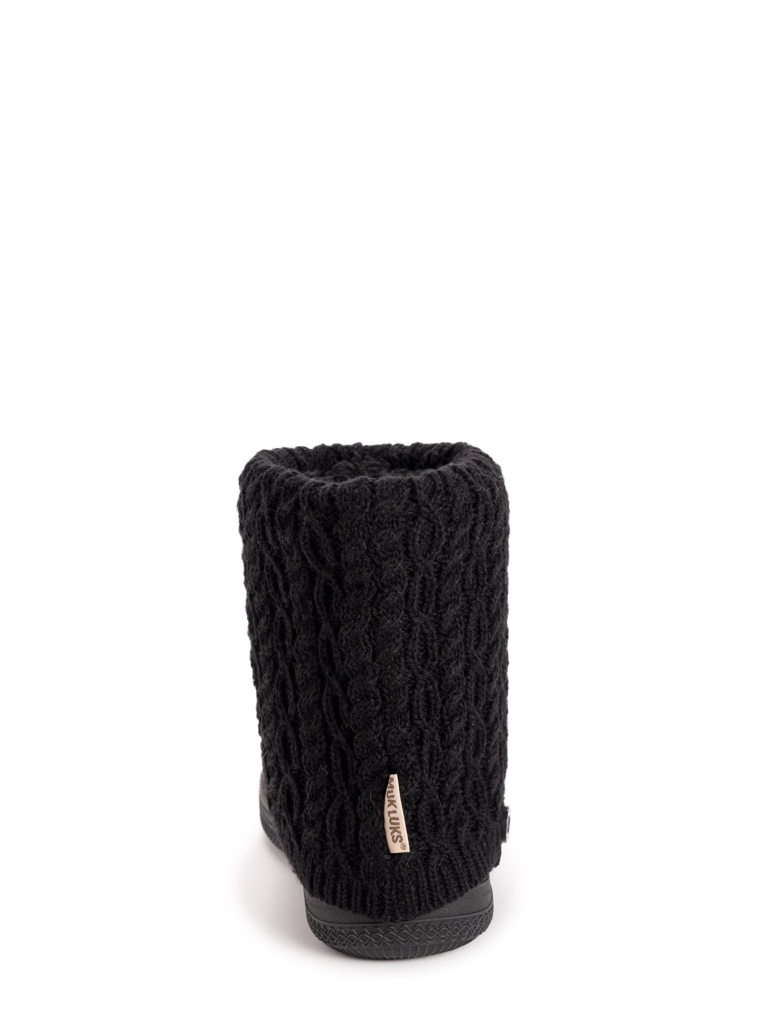 MUK LUKS Women's Cable Knit Bootie Slipper