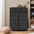 thumbnail image 2 of AZL1 Life Concept 11-Drawer Dresser, Fabric Storage Tower for Bedroom, Living Room, Large Tall Dressers for Bedroom with Wooden Top and Metal Frame, Bedroom Dressers & Chests of Drawers, Dark Grey, 2 of 7