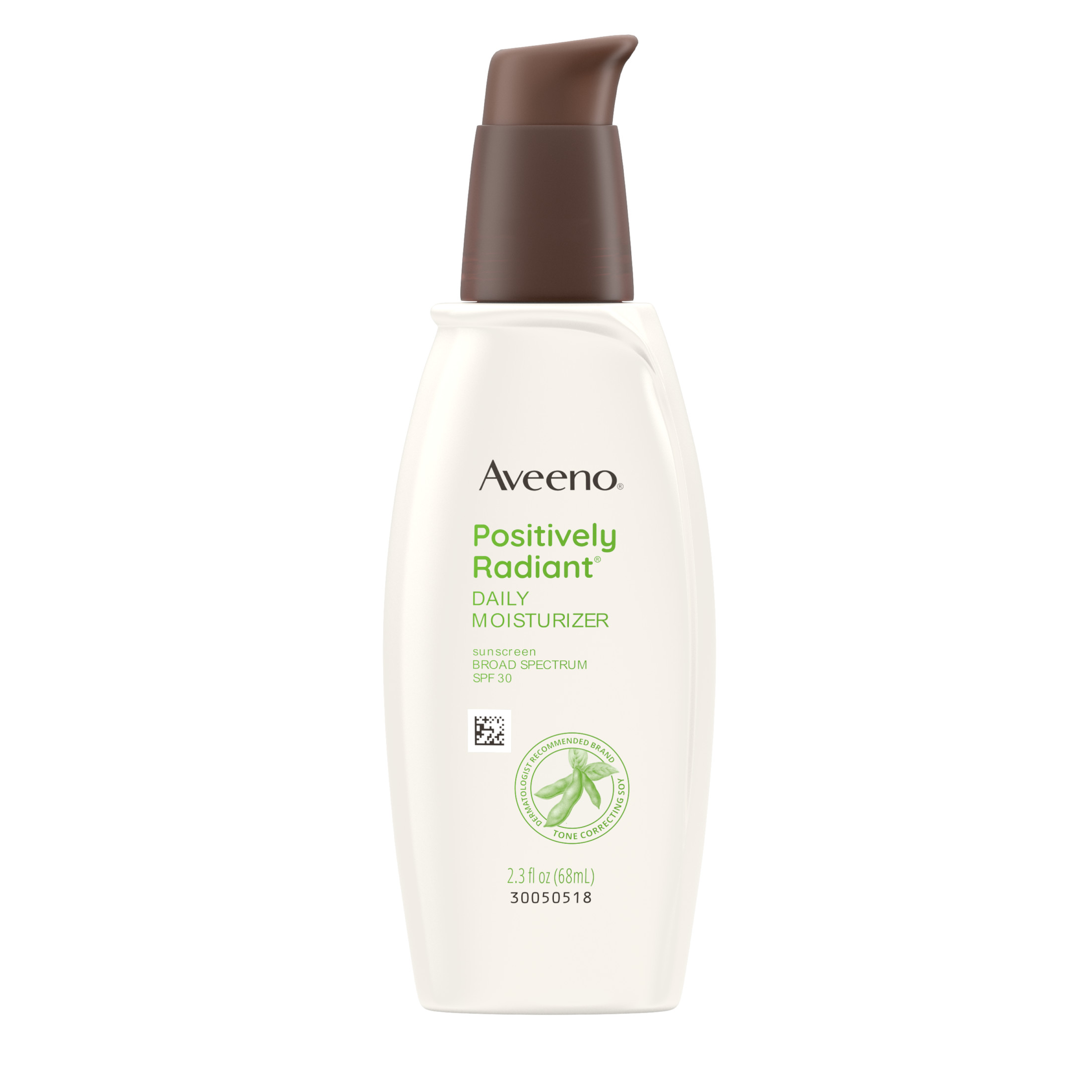 Aveeno Positively Radiant Face Moisturizer with SPF 30, 2.3 Fl oz