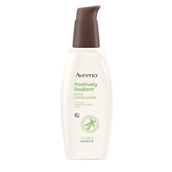 Aveeno Positively Radiant Face Moisturizer with SPF 30, 2.3 Fl oz