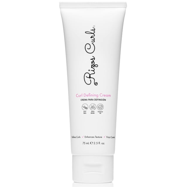 Rizos Curls Crema para definir rizos de viaje Mejora las ondas, rizos y bobinas Fijación suave para un volumen sin peso Hidratación para un brillo sin encrespamiento con aceite de coco de aloe vera y