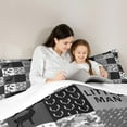 thumbnail image 4 of Homewish Jungle Deer Wolves 7pcs Bedding Comforter Set,Retro Camouflage Pattern Queen Bedding Sets,Gray White Black Queen Sheet Sets For Teens,Super Cozy Room Decor, 4 of 8