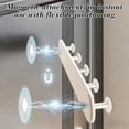 thumbnail image 5 of Magnetic Over the Door Hook Rack, No-Drill 5-Hook Organizer for Coats, Keys, Bags and Umbrellas, Adjustable Door Hanger for Entryway Bedroom Closet, 5 of 6