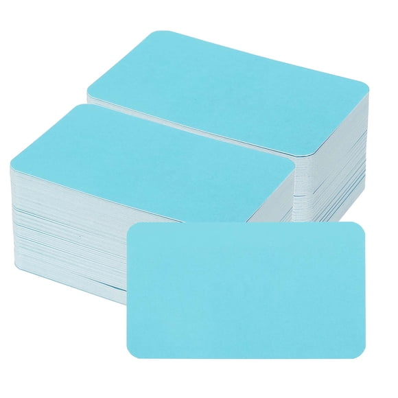 Uxcell 200 Hojas Tarjetas en Blanco, 2.1" x 3.5" Cartulina Gruesa 350gsm para DIY Etiquetas de Regalo