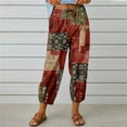 thumbnail image 1 of Pntutb Grande Taille Liquidation! Mode Femmes Été Décontracté Ample Coton et Lin Poche Pantalon Uni, 1 of 9