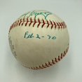 thumbnail image 2 of Paul Hornung Signed Vintage Baseball Heisman Trophy Winner JSA COA, 2 of 5