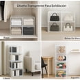 thumbnail image 3 of Caja Organizador para Zapatos Con Diseño Abierto Frontal, Puerta Transparente y Lateral Translúcido, Apilables y Multifuncional Para Hogar, 3 of 9
