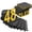 Black -48 tiles, variant on Heavy-Duty EVA Interlocking Floor Mats, 12x12 Inch 0.4" Thick Non-Slip Waterproof Foam Tiles, Black Puzzle Gym Flooring for Playroom, Yoga Studio, Indoor Outdoor Use (24 or 48 Tiles)