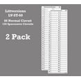 thumbnail image 4 of LV Fuse Box Circuit Breaker Panel Directory Labels/Decals/Stickers for All Electrical Panel/Load Centers (Standard 60 Circuits 2 Pcs), 4 of 6