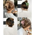 thumbnail image 2 of (Juego de 4) Pinzas para el cabello para mujeres - Pinzas grandes antideslizantes mate para cabello grueso y fino, 4,7 pulgadas, pinzas para el cabello grandes de moda, accesorios para peinar el cabello, regalos de Navidad para mujeres y niñas Rojo Verde, 2 of 5