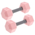 thumbnail image 3 of Pink Mini Dumbbells for Kids Made of Silicone Promoting Physical Development 2pcs, 3 of 8