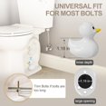 thumbnail image 3 of Juego de fundas para inodoro MENNTY Ceramic White Duck, paquete de 2, 3 of 7