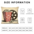 thumbnail image 5 of Throw Pillow Covers Movie Theater Theme Cushion Cases Home Decorative Pillow Covers for Home Office Sofa Couch Bed Living Room, 5 of 5
