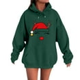 thumbnail image 3 of MHFRRA Sudadera con Capucha para Parejas, Divertida y A Juego, de Manga Larga, Estilo Informal y Deportivo Rojo, 3 of 5