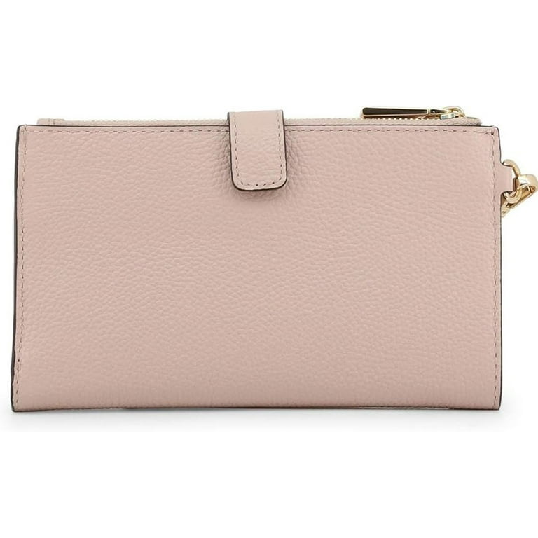 MICHAEL KORS - SALE!! Michael Kors◆iPhone 7 Soft Pink Michael Kors Adele Double Zip Wristlet Wallet - Soft Pink