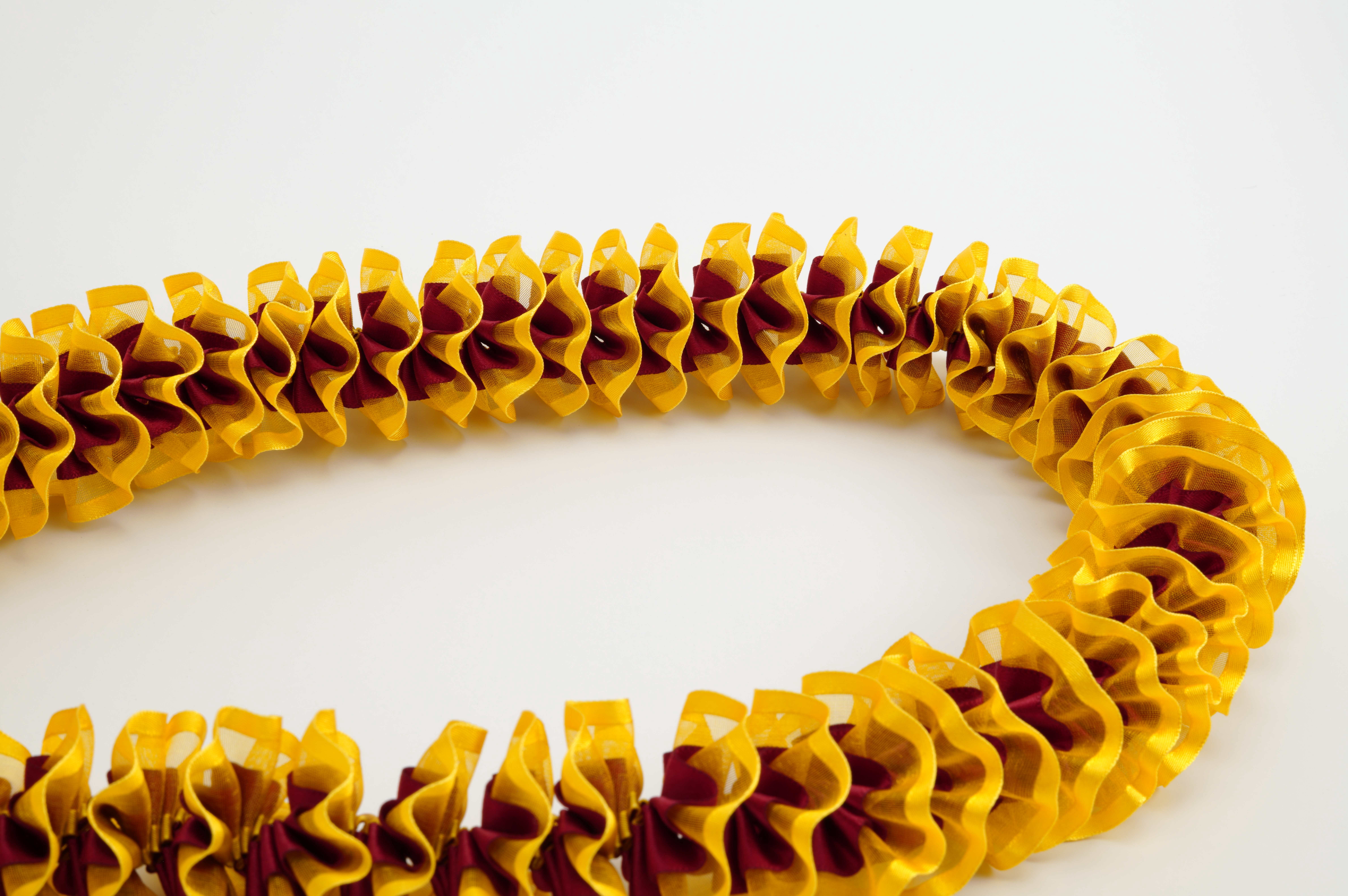 Maxport Corporation Ribbon Lei Maroon/lt. Gold