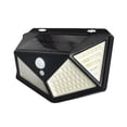 thumbnail image 3 of Lámpara de pared para exterior recargable con energía solar, lámpara de jardín, 100 LED, lámpara de inducción de cuerpo humano luminosa de cuatro lados, lámpara de calle, lámpara de jardín, 3 of 4