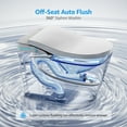 thumbnail image 3 of Yulika Smart Toilet,One Piece Bidet Toilet for Bathrooms, Toilet with Warm Water Sprayer & Dryer, Foot Sensor Operation, Heated Bidet Seat with LED Display, 3 of 7