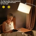 thumbnail image 5 of SUNMORY 75″ Arc/Arched Standing Floor Lamp with 3 Color Temperature, Modern Floor Lamp with 9w A19 LED Bulb,  Tall Lamp with Hanging Drum Shade & Weighted Base & Foot Switch for Bedroom, Living Room, 5 of 8