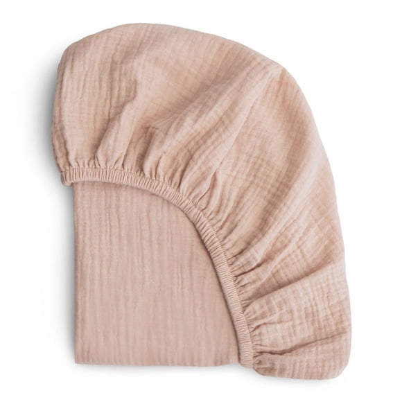 Mushie Drap de Couffin en Mousseline de Coton Extra Doux - Blush