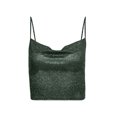 thumbnail image 6 of Baby Sweetie Women Glitter Crop Top, Blackless Shiny Spaghetti Straps Low Cut V-Neck Form-Fitting Tank Top Clubwear, 6 of 8