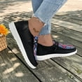 thumbnail image 6 of Women's Casual Canvas Shoes Flat Low Top Leopard Print Shoes Slip On Lace Up Round Toe Shoes, 6 of 8