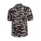 thumbnail image 1 of Camisa de playa de manga corta para hombre, camisa informal a la moda con estampado de cuello vuelto y botones para vacaciones de verano, 1 of 6