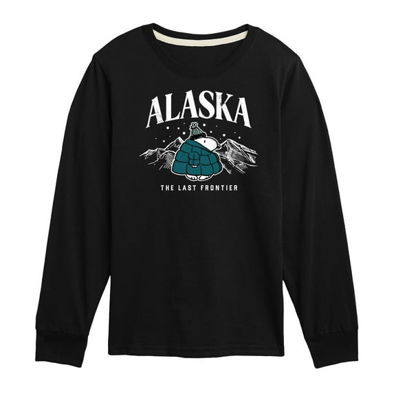Peanuts - Snoopy - Puffer - Alaska Last Frontier - Toddler And Youth Long Sleeve Graphic T-Shirt