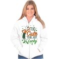 thumbnail image 3 of Olive Oyl St Paddys Day Lucky Cutie Zip Hoodie Sweatshirt Women Brisco Brands M, 3 of 6