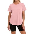 thumbnail image 6 of Soft Workout Tops for Women Sun Protection Shirt Quick Dry Athletic Running Hiking Travel Basic Tee Shirts, 6 of 7