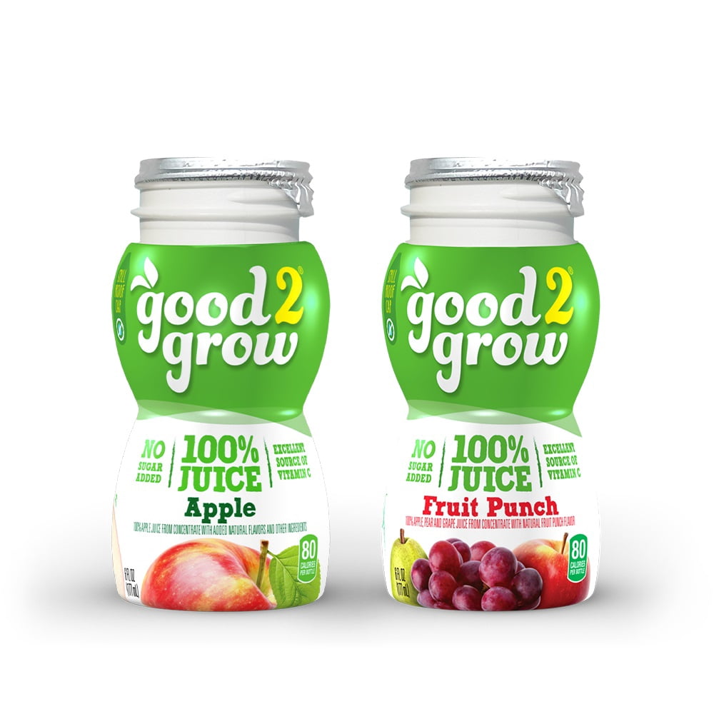 good2grow Fruit Juice Bottles, 6Ounce Good2grow Refills, 24 Pack No