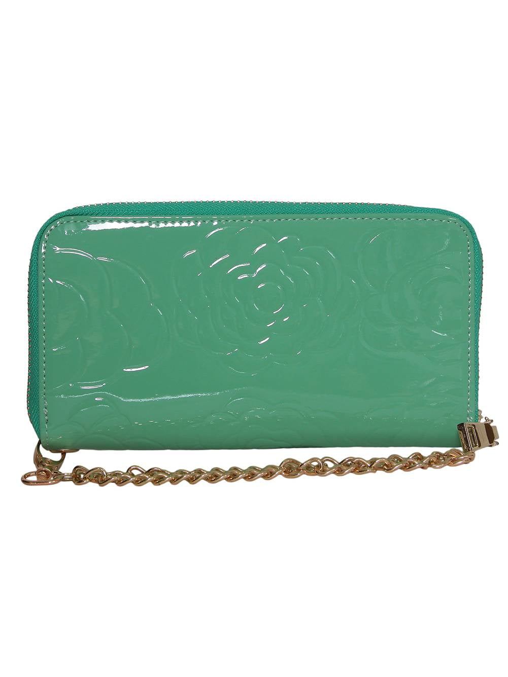mint green wallet