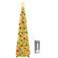 thumbnail image 1 of Árbol de Navidad HISFFOG preiluminado, 1,5 m, con 50 luces de colores, 1 of 8